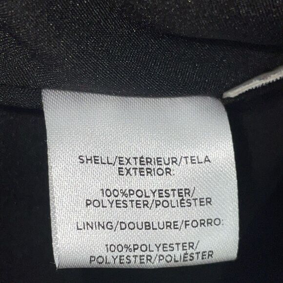 Ann Taylor Dress Womens 16 Black Shift Short Sleeve Knee Length Zip‎ Up Lined - Picture 8 of 11